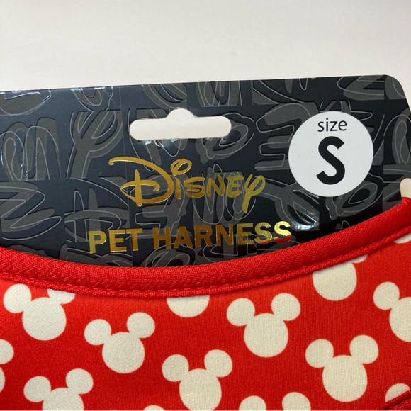 Disney Dog Harness Red with Mickey Heads Size Small - Picture 3 of 6